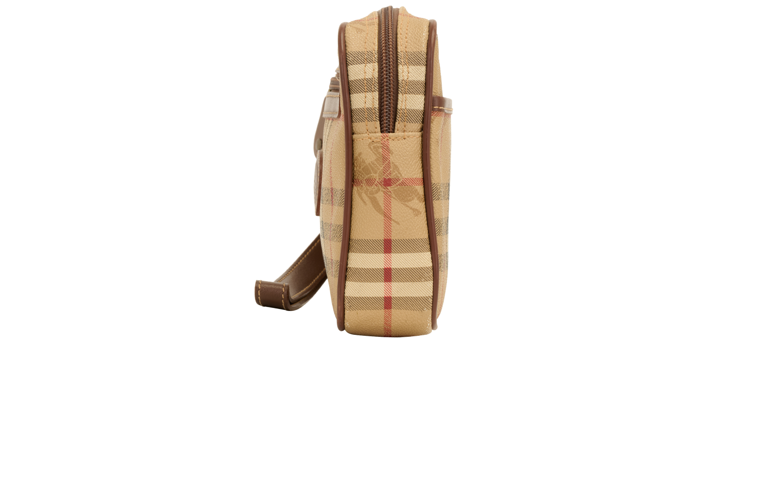 Nova Check Clutch, &pound;195, Handbags, Beige, Leather/PVC, Bottom view